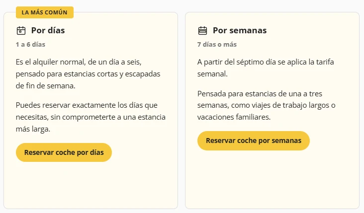 Ejemplo de uso de botones, CTA en la web de doyouspain